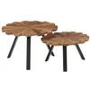 Image de vidaXL Tables basses 2 pcs Bois de récupération massif