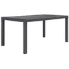 Image de vidaXL Table de jardin Marron 150x90x72 cm Plastique Aspect de rotin