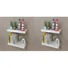 Image de vidaXL Étagères murales 4 pcs Blanc 40 cm275996