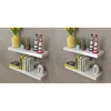 Image de vidaXL Étagères murales 4 pcs Blanc 60 cm