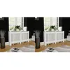 Image de vidaXL vidaXL Cache-radiateurs 2 pcs blanc MDF 152 cm