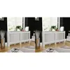 Image de vidaXL Cache-radiateurs 2 pcs blanc MDF 172 cm276005