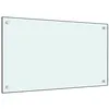 Image de vidaXL Dosseret de cuisine Blanc 70x40 cm Verre trempé249451