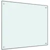 Image de vidaXL Dosseret de cuisine Blanc 70x60 cm Verre trempé249453