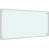 Image de vidaXL Dosseret de cuisine Blanc 80x40 cm Verre trempé249454