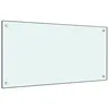 Image de Vidaxl Dosseret De Cuisine Blanc 80x40 Cm Verre Trempé 249454