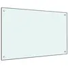 Image de vidaXL Dosseret de cuisine Blanc 80x50 cm Verre trempé249455