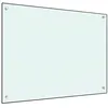 Image de vidaXL Dosseret de cuisine Blanc 80x60 cm Verre trempé249456