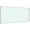 Image de Vidaxl Dosseret De Cuisine Blanc 90x40 Cm Verre Trempé 249457