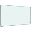 Image de vidaXL Dosseret de cuisine Blanc 90x50 cm Verre trempé
