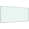 Image de vidaXL Dosseret de cuisine Blanc 100x50 cm Verre trempé