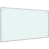 Image de vidaXL Dosseret de cuisine Blanc 100x60 cm Verre trempé249462