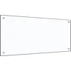 Image de vidaXL Vidaxl Dosseret De Cuisine Transparent 90 X 40 Cm Verre Trempé