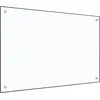 Image de Vidaxl Dosseret De Cuisine Transparent 90x60 Cm Verre Trempé