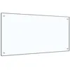 Image de vidaXL Dosseret de cuisine Transparent 100x50 cm Verre trempé249476