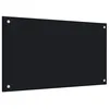 Image de vidaXL Dosseret de cuisine Noir 70x40 cm Verre trempé249481