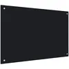 Image de vidaXL vidaXL Dosseret de cuisine Noir 90 x 60 cm Verre trempé
