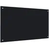 Image de vidaXL Vidaxl Dosseret De Cuisine Noir 100x60 Cm Verre Trempé