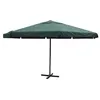 Image de vidaXL Parasol vert aluminium 500 cm