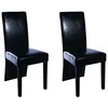 Image de vidaXL Chaises à manger lot de 2 noir similicuir60249