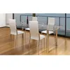 Image de vidaXL Chaises à manger lot de 4 blanc similicuir60572