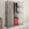 Image de vidaXL Armoire modulaire 9 compartiments 37x115x150 cm blanc