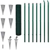 Image de vidaXL Grillage 10 x 1,5 m avec les support pour jambe de force à enfoncer