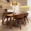Image de vidaXL Chaises à manger lot de 4 marron bois courbé et similicuir270044