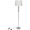 Image de Vidaxl Lampadaire Avec Support Haut DÃ©coration Ã 4 Boules Blanc
