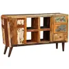Image de vidaXL Armoire avec 1 porte 4 étagères 3 tiroirs Bois massif récupéré 240957