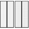 Image de vidaXL Rideau de porte contre insectes 210x100cm 2 pcs magnétique noir40920