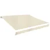 Image de vidaXL Toit d'auvent Toile Crème 6x3 m (Cadre non inclus)