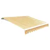 Image de vidaXL Tissu d'auvent Jaune tournesol/blanc 6 x 3 m (cadre non inclus)141018