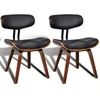 Image de Chaises De Salle Ã Manger 2 Pcs Bois CourbÃ© Et Similicuir