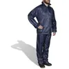 Image de vidaXL Combinaison de pluie avec capuche 2 pièces Bleu marine L