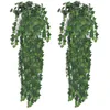 Image de vidaXL Lot de 2 lierres artificiels 90 cm Vert Réaliste Durable Faux Plantes
