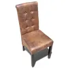 Image de Chaises De Salle Ã Manger 6 Pcs Marron Similicuir