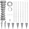 Image de vidaXL Clôture grillagée galvanisée avec ancrages pour poteau 15 x 0,8 m
