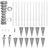 Image de vidaXL Cloture Grillagee Galvanisee Avec Ancrages Pour Poteau 25 X 1 5 M