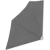Image de Auvent LatÃ©ral Pliable De Balcon Gris 140x140 Cm