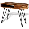 Image de Bureau Avec Pieds En Fer Bois De RÃ©cupÃ©ration Solide