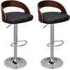 Image de vidaXL Tabourets de bar lot de 2 bois courbé241689