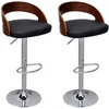 Image de vidaXL Vidaxl Tabourets De Bar Lot De 2 Bois Courbé