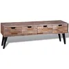 Image de vidaXL Vidaxl Table Console Tv Avec 4 Tiroirs Bois De Teck Recyclé