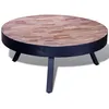 Image de vidaXL Table basse ronde Bois de teck recyclé 241714