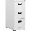 Image de vidaXL Classeur Gris clair 46x62x102,5 cm Acier