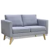 Image de CanapÃ© Ã 2 Places Tissu Gris Clair