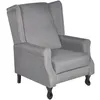 Image de vidaXL Fauteuil gris tissu242206