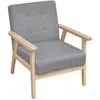 Image de vidaXL Fauteuil gris foncé tissu242225