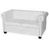 Image de CanapÃ© Chesterfield 2 places avec dÃ©tails capitonnÃ©s et cloutÃ©s et accoudoirs incurvÃ©s